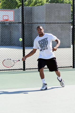 Senior Kalen Archangel is the No. 1 ranked player on the boys tennis team.